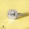 Asscher Cut diamond ring