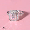Emerald Cut  diamond ring